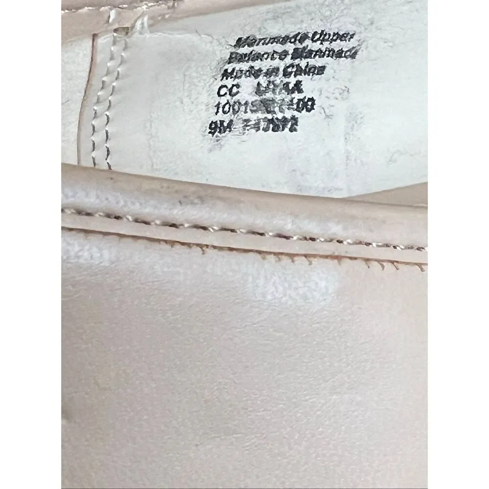 Charter Club nude ballet flats with pearl details sz 9